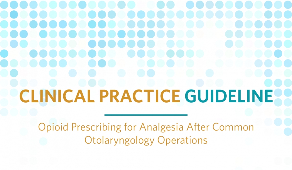 Clinical Practice Guidelines American Academy Of Otolaryngology Head And Neck Surgery