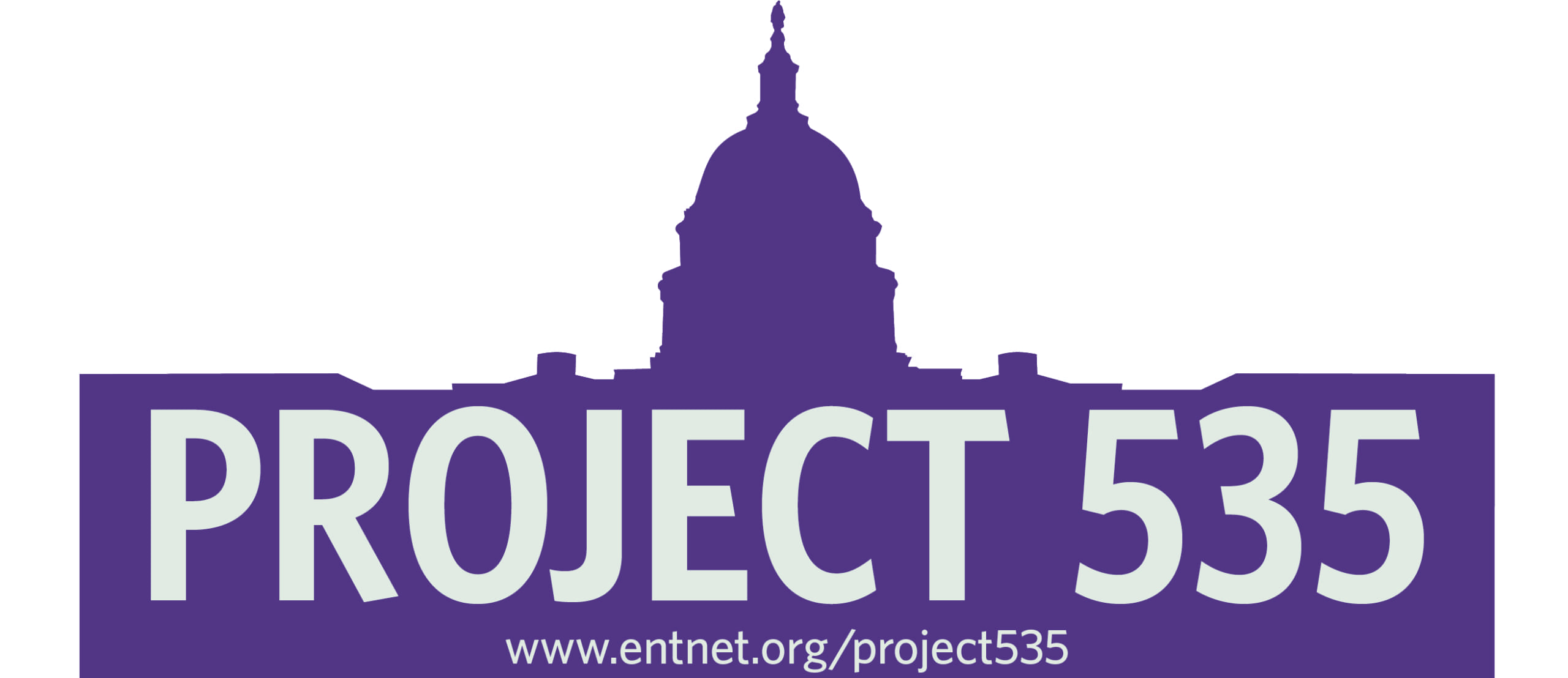 Project 535 logo including URL