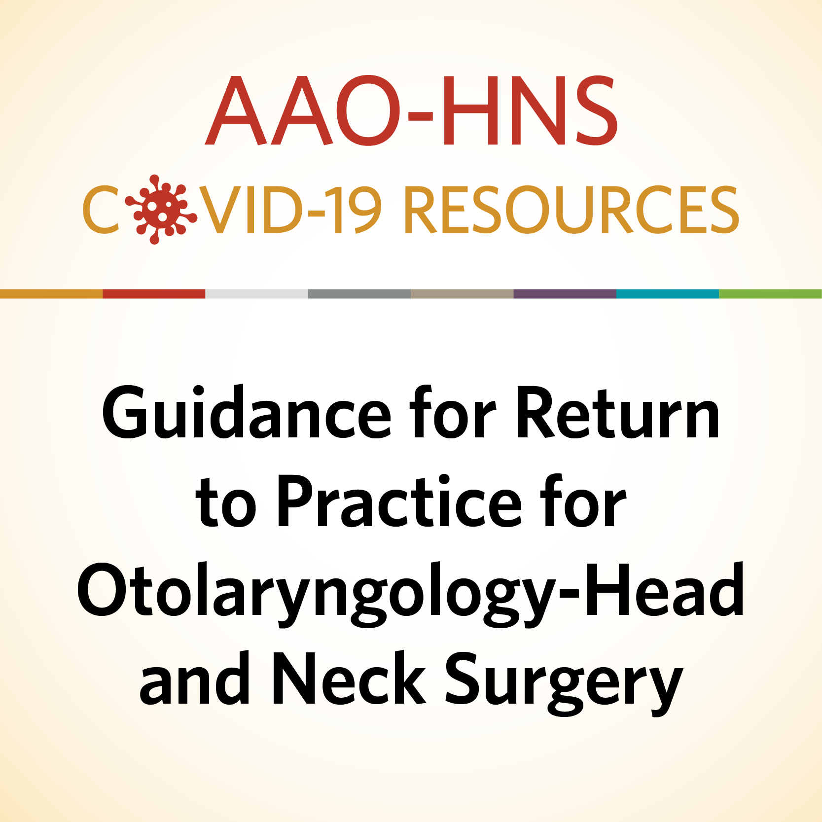COVID-19 Guidance for Return to Practice for Otolaryngology-Head and Neck Surgery