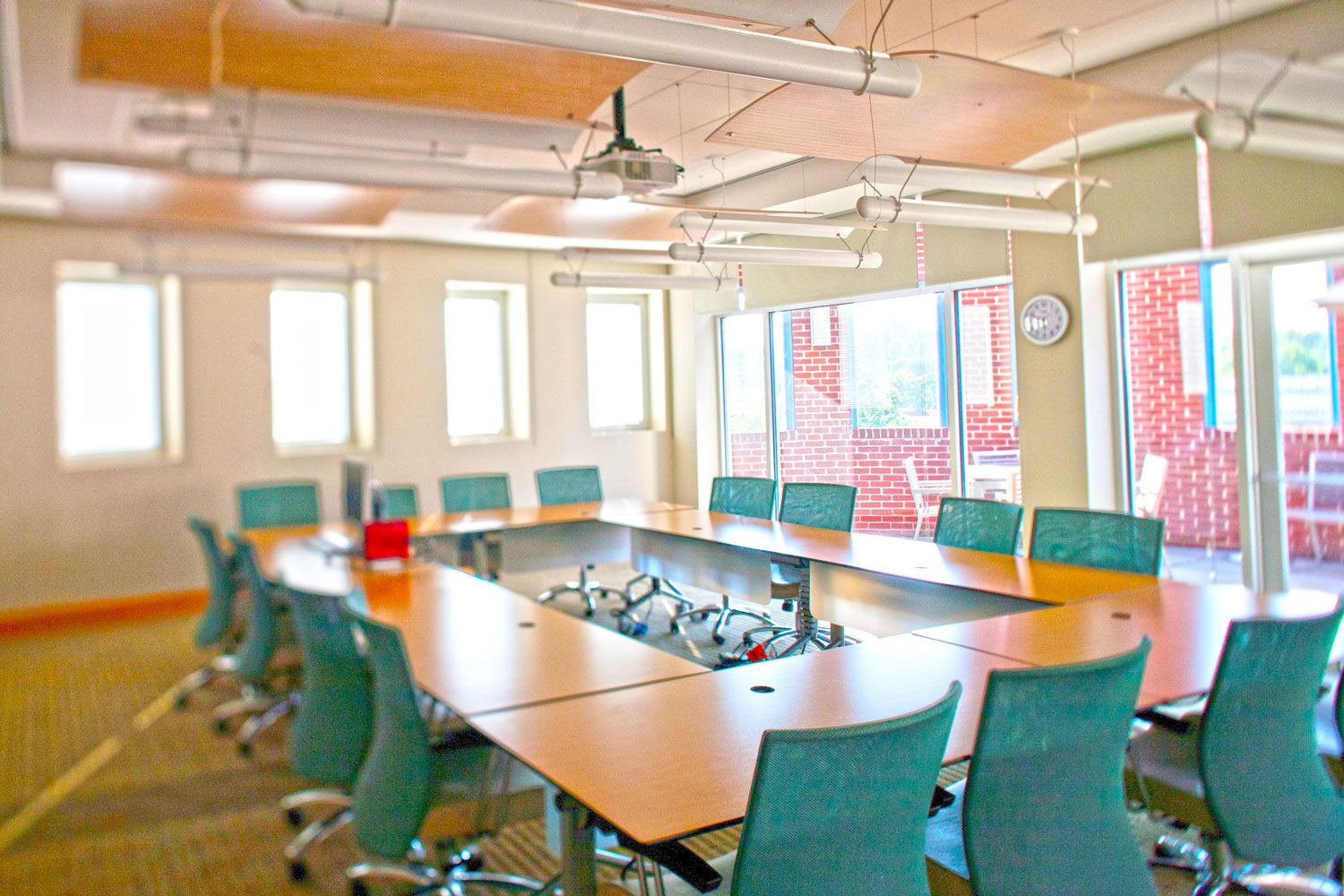Small Conference Room with great lighting and patio available outside